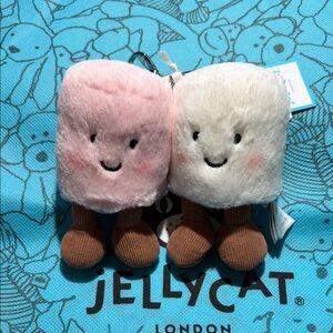 Jellycat Pink and Cream Marshmallow Duo